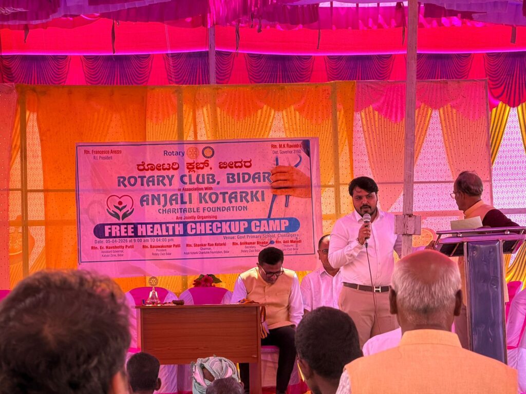 Dr.Sachin Patil With Rotary club conducting free health camp